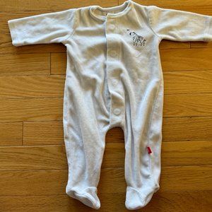 Magnetic Me Footie, White 0-3M